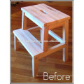 WOODEN STEP LADDER STOOL